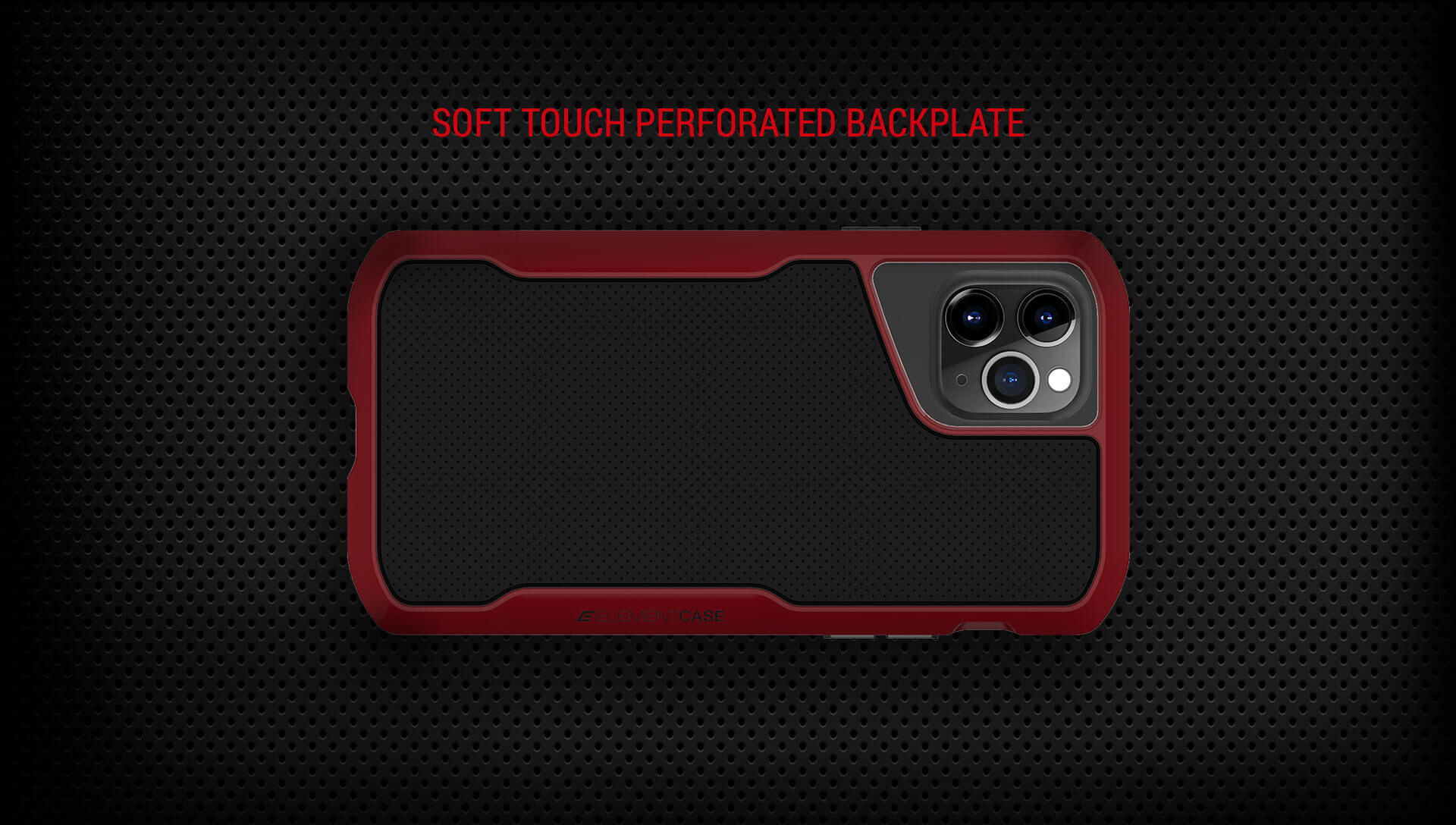 Soft Touch Perforated Back Plate Shadow Banner 2
