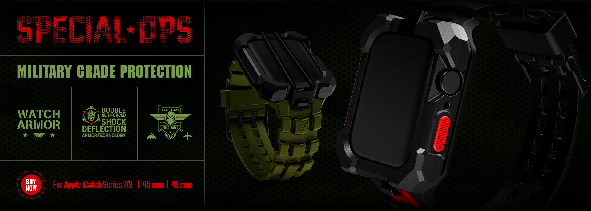 Special Ops Apple Watch Band (Series 7/8) Homepage Banner CTA